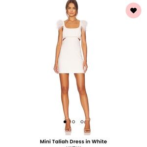 NWOT Mini Taliah Dress in White size small
